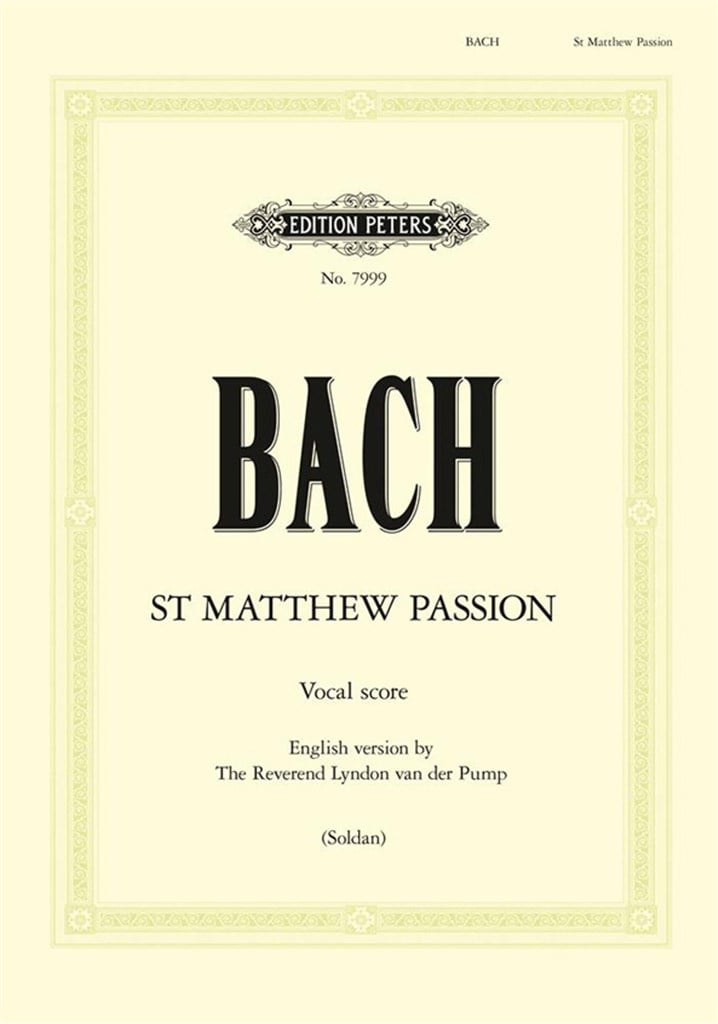 St. Matthew Passion BWV 244